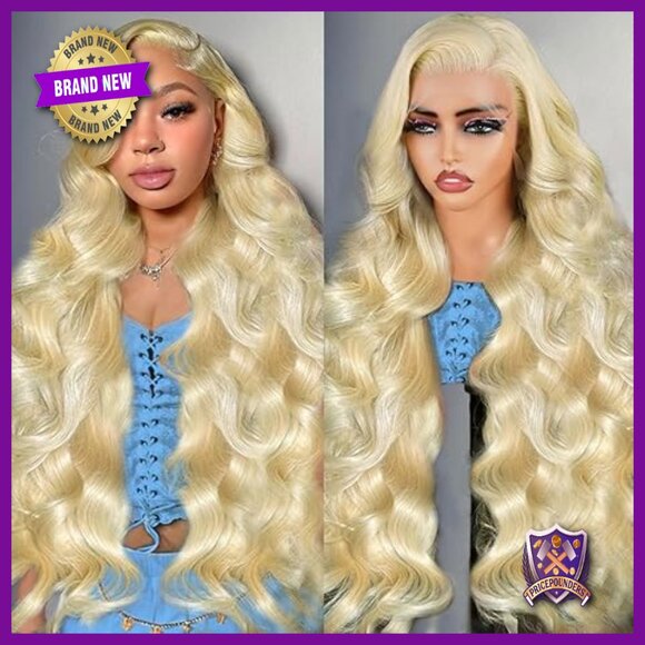 28 Inch Human Hair Lace Front Wig 200 Density Body Wave Pre Plucked main image 6